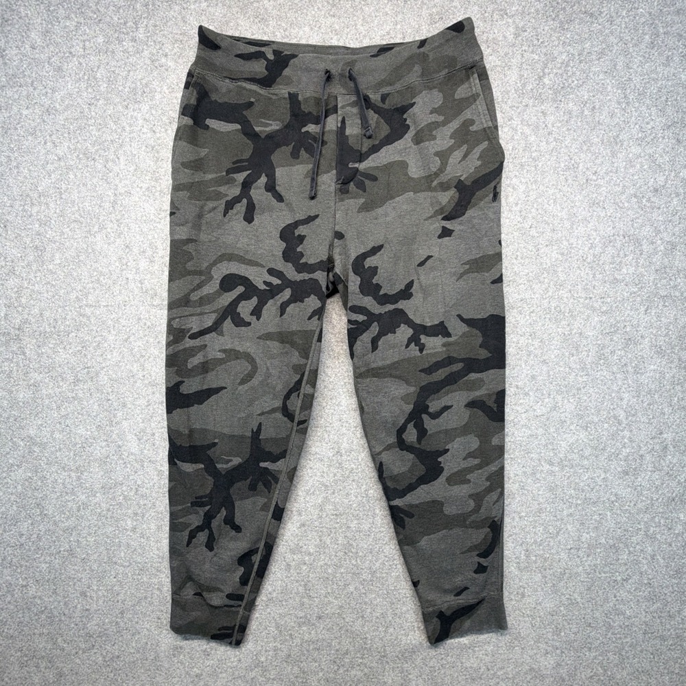 Polo Ralph Lauren Sweatpants Joggers Men's Large Camo Print Drawstring Pants
